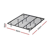 Artiss King Bed Frame,Floating Metal Bed Frame with Smart LED Lights - Sturdy Metal Platform Bed MBED-C-RAY-K