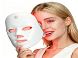 Red Light Mask for Face, 7 Color Red Light Facial Masks, At-Home Facial Care Device, Portable, V1107-110-08357-WHT-230MM