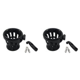 2X Motorcycle Handlebar Drink Cup Holder for GL1800 Goldwing for Softail Black V1366-AZ2-W-15673