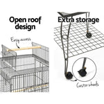 i.Pet Bird Cage 145cm Large Aviary PET-BIRDCAGE-A102-BK