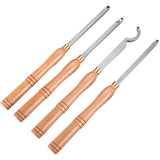 Wood Turning Tools for Lathe 4 PCS Set, Carbide Lathe Tools with Diamond Shape, Round, Square V952-MGCDMBSJT00000001V0