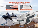 Boat Seat, High Backrest, Flip Up Boat Seat Captain Bucket Seat with Thickened Sponge Cushion & V952-CZZYZDFZHBSKNPUAG001V0