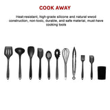 11pcs Kitchen Utensil Set Silicone Heat-Resistant Non-Stick Kitchen Utensils kit V63-828121