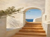 Sunlit Passage Floating Frame Canvas Wall Art - Portrait - 60W x 80H cm - White V767-PP-SP-6080-FW