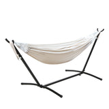 Gardeon Hammock Bed Camping Chair Outdoor Lounge Single Cotton with Stand HM-BED-KIT-C-S-CL