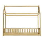 Artiss Bed Frame Wooden Kids House Frame Oak ROCK WBED-F-HOUSE-ROCK-S-WD-AB