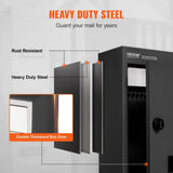 Through The Wall Drop Box, Heavy Duty Steel Through the Wall Mailbox with 2.8-7.9" 13" Combination V952-CQXBX13717IN9YIN4V0