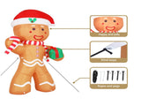 Jingle Jollys Christmas Inflatable Gingerbread Man 2.4M Illuminated Decorations XMAS-INF-GINGER-8FT