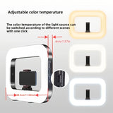 Smart Dual-Mode FillOne-Touch Color Temperature Switching Stepless Dimming, Portable Ring V1102-BGD001