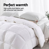 Giselle Bedding 700GSM Duck Down Feather Quilt Duvet Doona Winter Blanket Double QUILT-DFD-700-D1