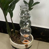 3-pack Gourd Shaped Self Watering Spike - 520ml Automatic Plant Waterer with Terracotta Stake - Slow V888-ELOSUNG56416