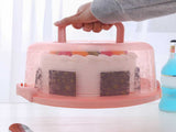 Clearance! Round Cake Carrier Cake Container With Lid And Handles, Large Cupcake Carrier Cake Keeper V1189-LWWAL-20260401-07326
