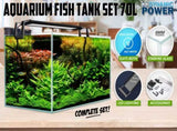 Aquarium Starfire Glass Fish Tank Set Filter Pump 70L V274-AQ-FT70L