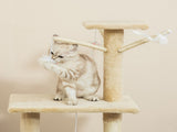 CARLA HOME 134cm Cat Tree for Indoor Cats with Hammock, Plush Perch & Sisal Scratching Posts for LSB-36379
