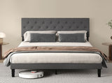 Levede Bed Frame Upholstered Platform Mattress Base Queen BF1080-Q-AU