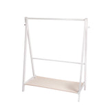 Levede Clothes Rack Wooden Wardrobe White CR1005-WH