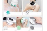 Electric Back Scrubber Body Brush Exfoliating Bath Brush for Shower - Green V1263-JX-6505-1