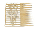 Gardeners Labels Garden Wood Khaki 12Pcs 10X1In V1369-AZ3-W-18398