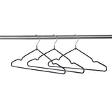 100x Metal Clothes Hangers Non Anti Slip Rubber Coated Wire Suit Coat Hanger V63-930061