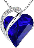 Infinity Love Heart Necklace, Birthstone Necklace for Women, Jewelry for Women with Healing V1164-325785