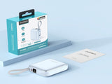 CHOETECH B832-BL Mini 35W 10,000mAh Power Bank with LED Display USB-C Cable Light Blue V28-ELECHOB832BL
