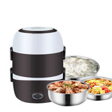 Electric Lunch Box Rice Cooker Food Bento Lunch Box Heater Multifunctional Food Storage V1294-YM0901-H26854US