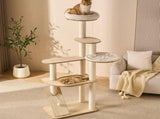 Nordic Gray Felt Cat Tree V1408-L03