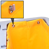 SOGA 2X 3 Tier Multifunction Janitor Cleaning Waste Cart Trolley and Waterproof Bag with Lid FOODCART033GGRAYX2