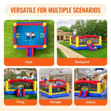 Inflatable Bounce House, Outdoor High Quality Playhouse Trampoline, Jumping Bouncer with Blower, V952-CQCBBHYC2021Z5HY3V3