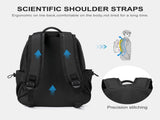 BJLFS Unisex Lightweight Water-Resistant Backpack Black V1189-LWWAL-20260325-00066