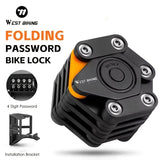 West Biking, folding bike lock, bike security, combination lock, cycling accessories, Australian V1102-140-48886