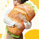 Hamburger Throw Pillow Multi Purpose Plush and PP Cotton Back Pillow for Valentine's Day Birthday V1294-YM0717-3117220191512