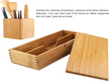 Wooden Cutlery Box with Lid, Small Drawer Organizer Kitchen, in for Spoon Utensil Chopsticks Kitchen V1259-DP01-A-825