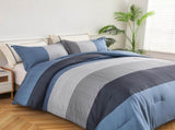 Coastal Drift striped Comforter Bundle Breezy 3Piece Bedding V745-MAB010843AJ3