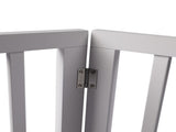 Wooden Pet Gate Dog Fence Retractable White 600x 3MM PT1060-4-WH_NZ
