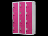 12-Door Locker for Office Gym Shed School Home Storage - Standard Lock with 2 Keys V63-838891