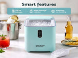 Devanti 12KG Ice Maker Machine Bullet Ice Cube Portable Green IM-ZB-E-12WL01-GN