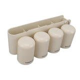 Toothbrush Holder Wall Mounted Multi Functional Toothbrush Toothpaste Dispenser for Bathroom 4 Cup V1294-YM0901-3112230055913
