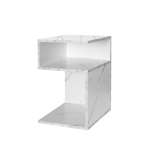 Levede 1xBedside Tables Drawers Side White NI1036-WH