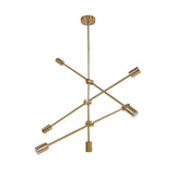 Pendant Light 6 Lights Geometric Style Unique Design Stable Firm Highly Durable Hanging Light V1294-YM0714-3119210295811