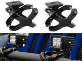 Adjustable LED Work Light Bracket for 2-3 Inch Tube Bumper Bar Roll and Cage Universal X-Clamp Mount V1192-AZ-W-23028