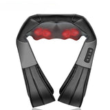 Shiatsu Neck Shoulder Massager with Red Light Heat, 8 Deep Kneading Nodes 3 Speed Bi-Directional V1188-MS-710-107