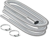 Air heater, 300 cm Diameter 2.5 cm stainless steel exhaust pipe, parking heater pipe with 2 V1189-LC-QP-00312