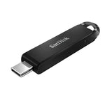 SanDisk Ultra USB Type-C Flash Drive, CZ460 128GB, USB Type C 3.1, Black, Super-thin Retractable, 5Y V1202-V2-USSD-DZ460-128G
