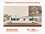 Continuous Bag Band Sealing Machine, 6-12 mm Seal Width, Horizontal Band Sealer Machine with Digital V952-WSLXFKJTBPQBCF313V3