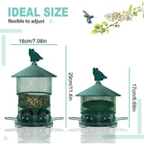 Metal Bird Feeder, Squirrel Resistant Hanging Bird Feeder with 4lbs Seed Capacity for Outdoor Garden V1237-ZY-528-248
