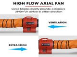Baumr-AG 300mm Portable Air Blower Mover Axial Ventilation Extraction Fan V219-SPCAIRBMP22A