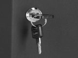 100-Hook Black Locking Key Cabinet with Tags and Mounting Hardware, 30 x 24 x 7 cm V1188-MS-731-048