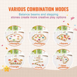 Kids Balance Beam Stepping Stones Gym Obstacle Children Balance Board 6PCS V952-ETPHMMZZAM6B5HOK7V0