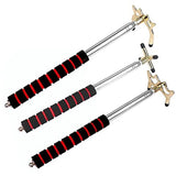Retractable Bridge Pool Stick with 3 Pieces Removable Bridge Head,Stainless Steel Material V1192-AZ-W-31945